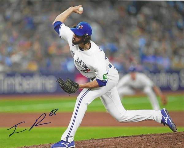 Autographed JORDAN ROMANO 8X10 Toronto Blue Jays Photo