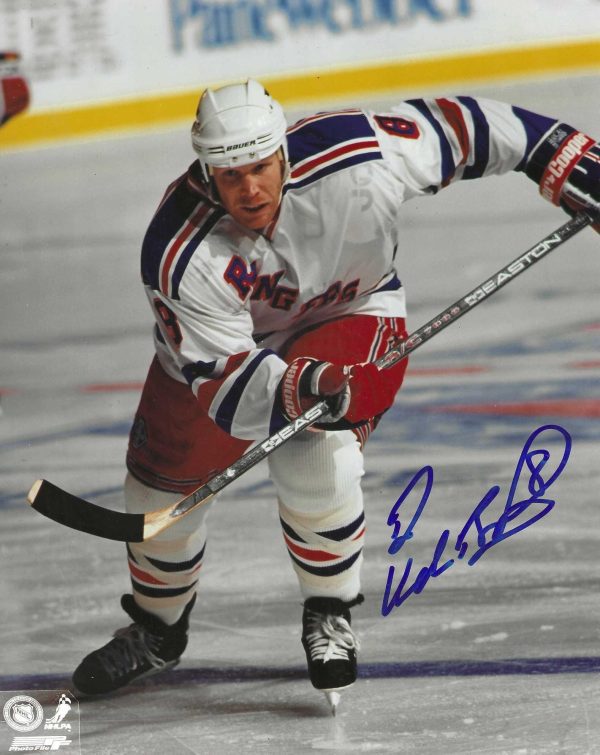 Autographed RYAN VANDENBUSSCHE 8X10 New York Rangers Photo