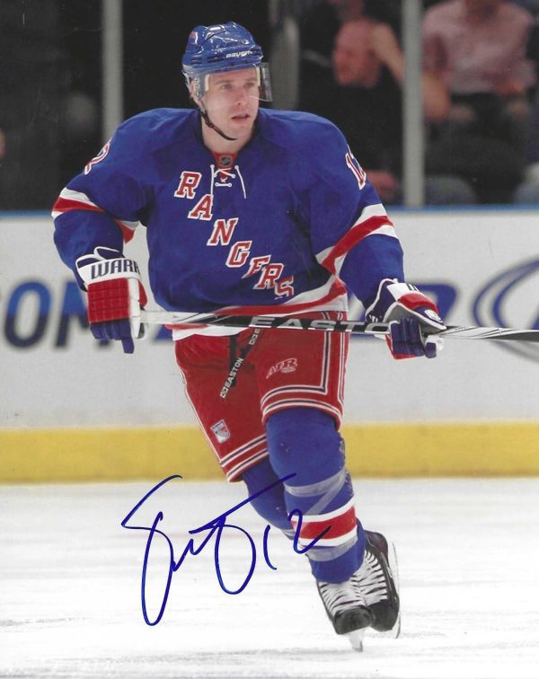 Autographed TODD WHITE 8X10 New York Rangers Photo