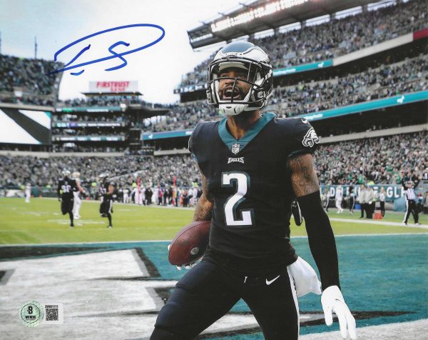 Autographed DARIUS SLAY JR 8X10 Philadelphia Eagles Photo Beckett