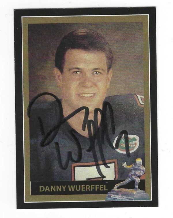 Autographed DANNY WUERFFEL 1996 Heisman Trophy Award  Winner Custom card