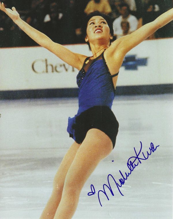 Autographed MICHELLE KWAN 8x10 Photo - Winter Olympics Figure Skating