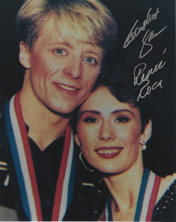 Autographed RENEE ROCA & GORSHA SUR 8x10 Photo - Winter Olympics Figure Skating