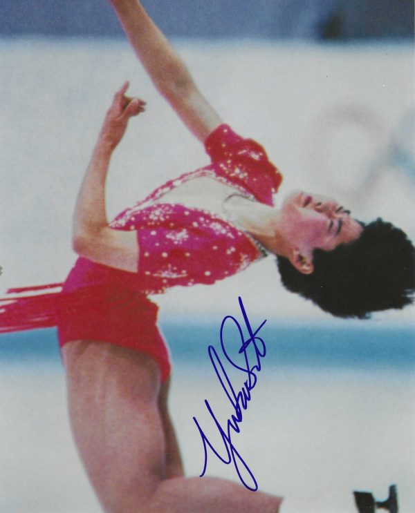 Autographed YUKA SATO 8x10 Photo - Winter Olympics Figure Skating