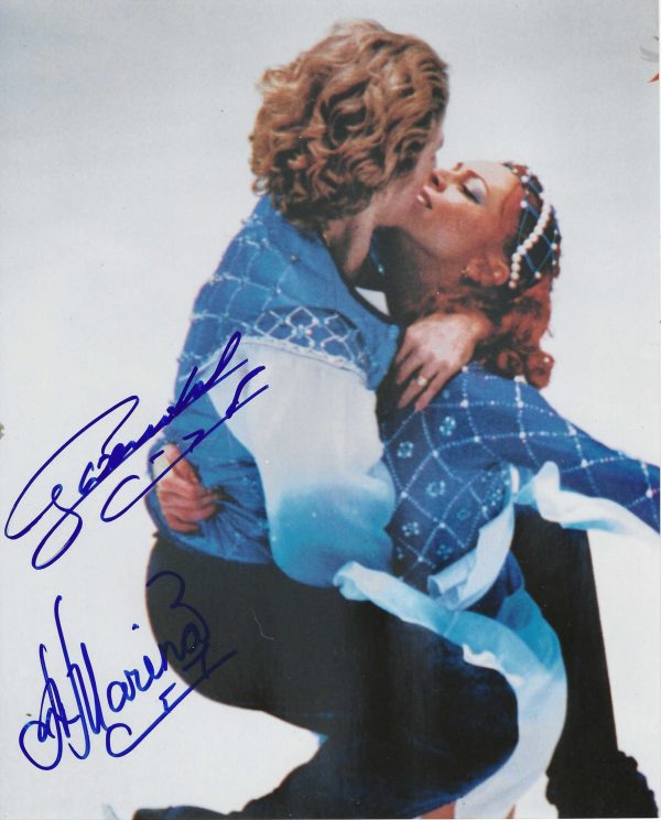 Autographed MARINA ANISSINA & GWENDAL PEIZERAT 8x10 Photo - Winter Olympics Figure Skating