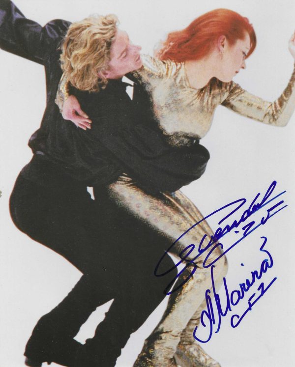 Autographed MARINA ANISSINA & GWENDAL PEIZERAT 8x10 Photo - Winter Olympics Figure Skating