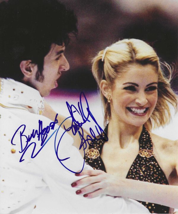 Autographed BEN AGOSTO & TANITH BELBIN 8x10 Photo - Winter Olympics Figure Skating